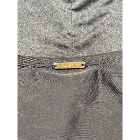 NWT Relleciga One Piece Adjustable Spaghetti Strap Swimsuit Black Womens Size M - Picture 6 of 7